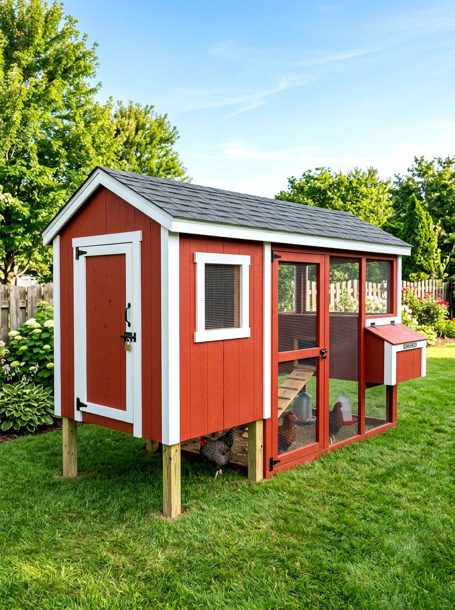 DIY Plywood Chicken Coop - 30 chicken coop ideas