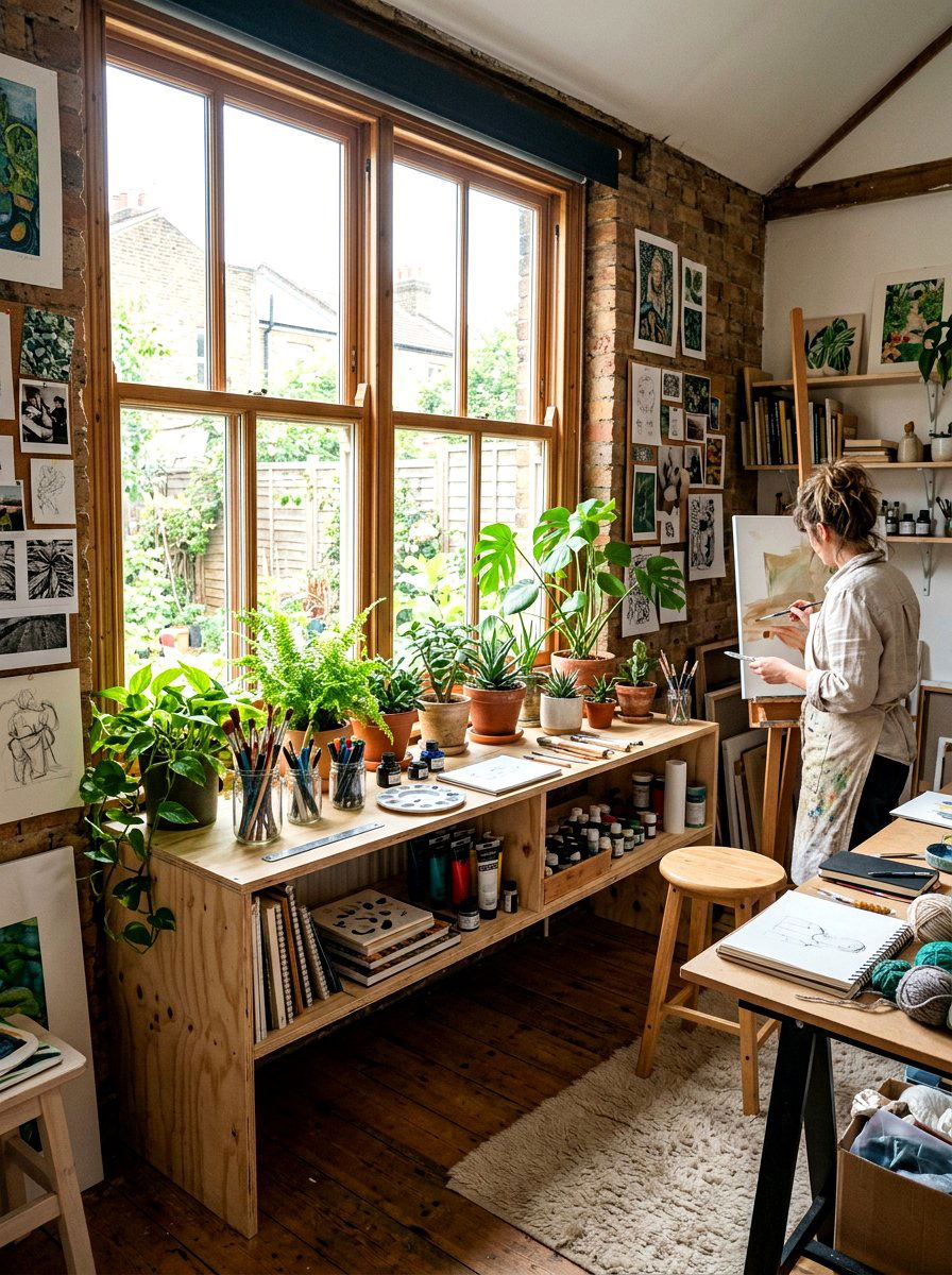 DIY Plywood Window Shelf - 30 plant shelf window ideas