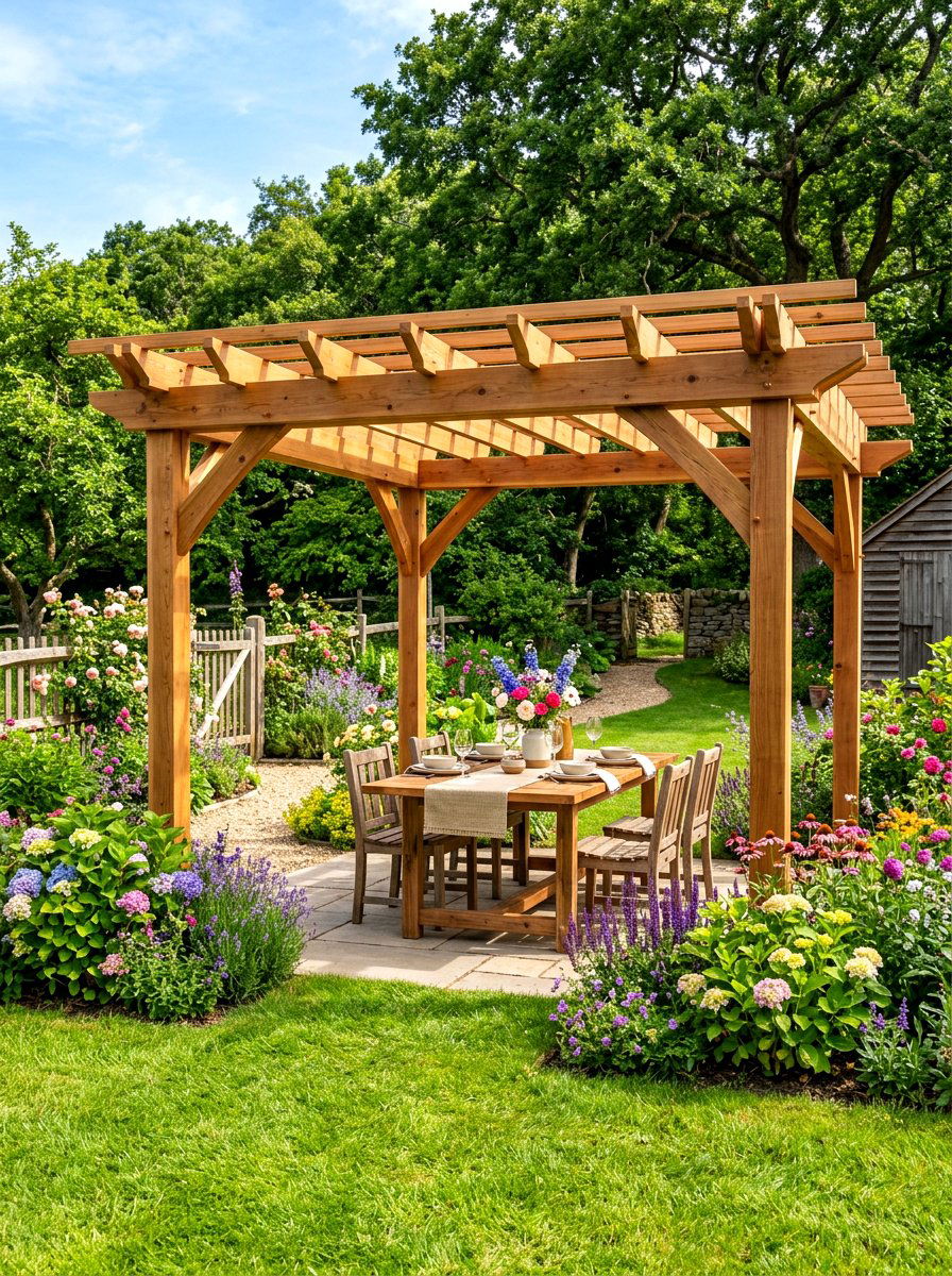 DIY Wood Pergola - 30 budget pergola ideas