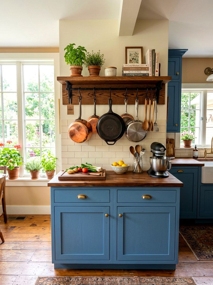 DIY Wood Pot Rack - 30 ceiling pot rack ideas