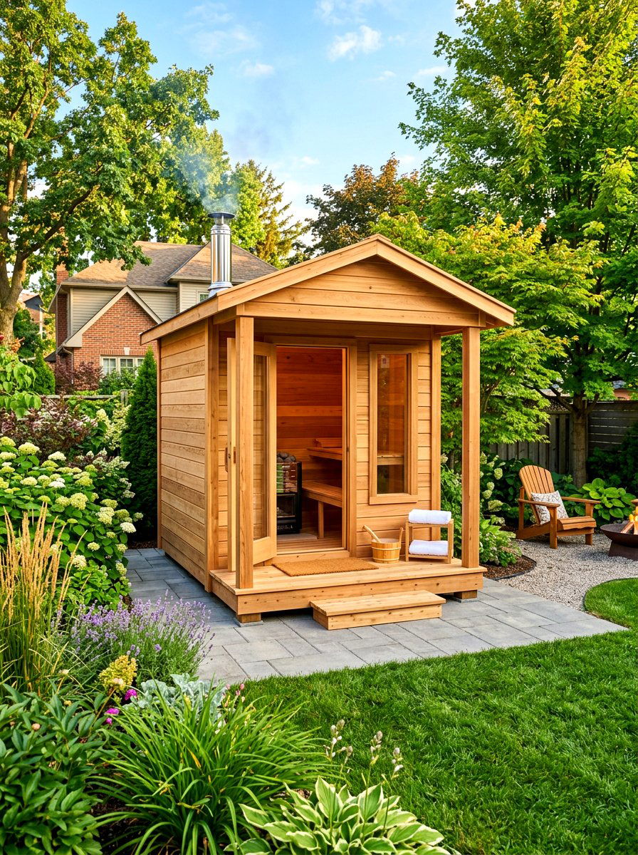 DIY backyard sauna kit - 30 outdoor sauna backyard ideas aesthetic