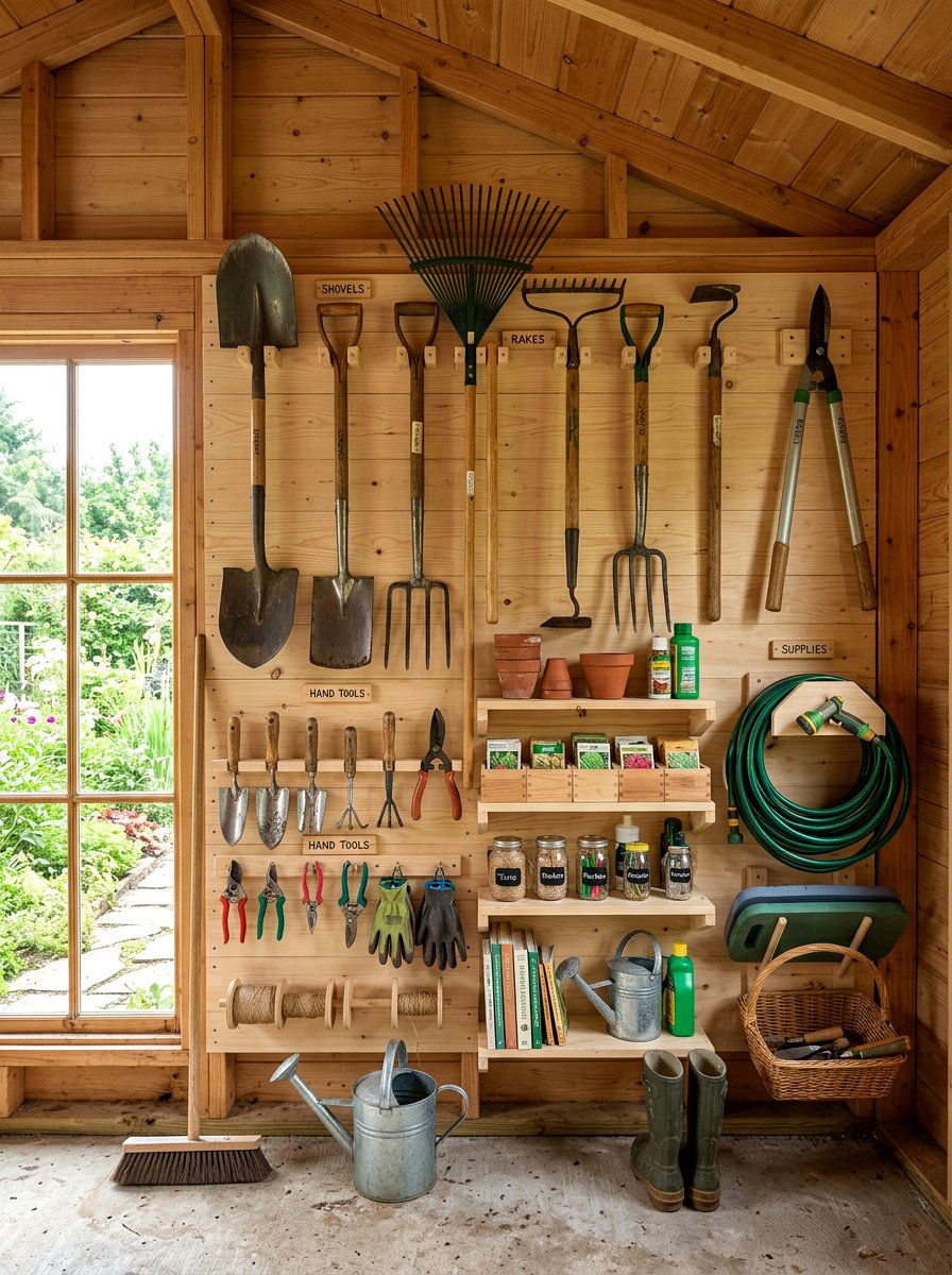 30 garden tool wall ideas: The Smartest Way to Stay Organized