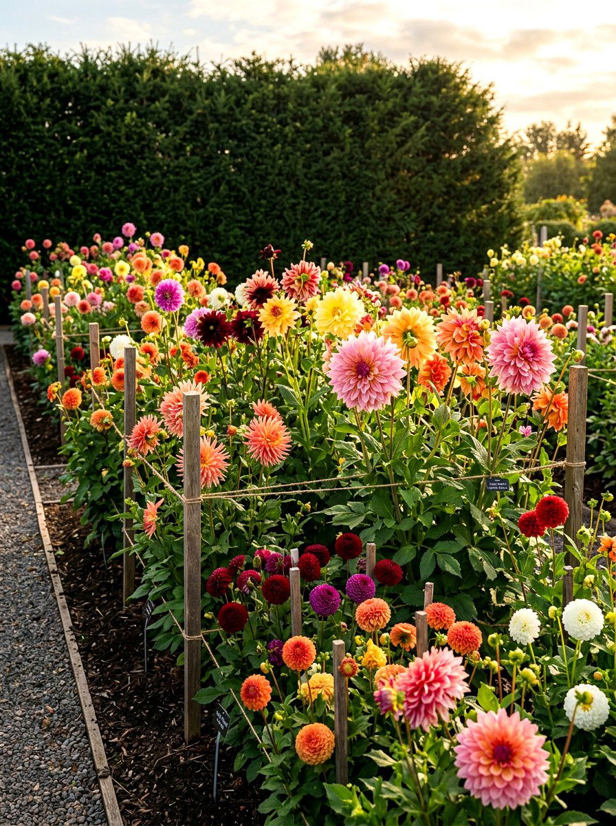 Dahlia Flower Garden - 30 bulb garden ideas