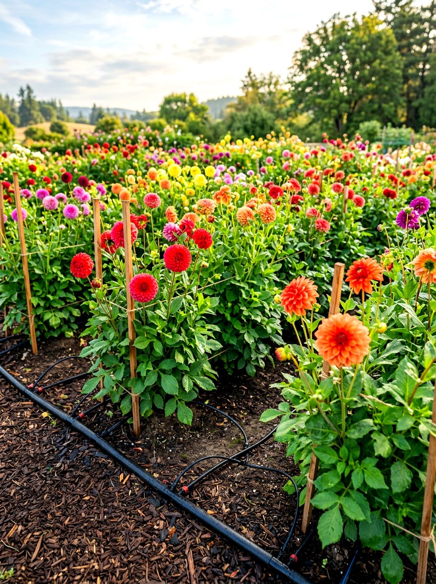 Dahlia Patch Irrigation - 30 dahlia cutting patch ideas