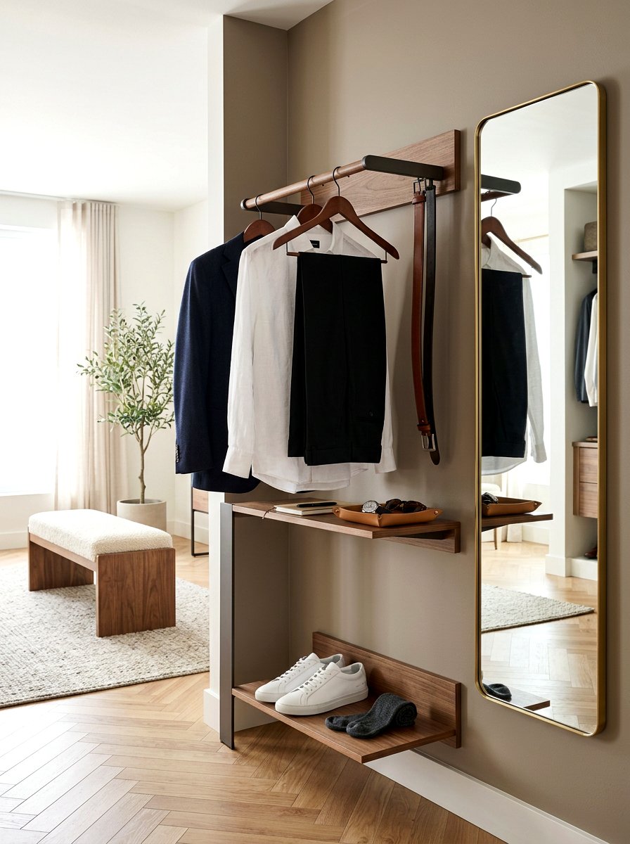 Daily Outfit Valet Station - 30 capsule wardrobe closet ideas