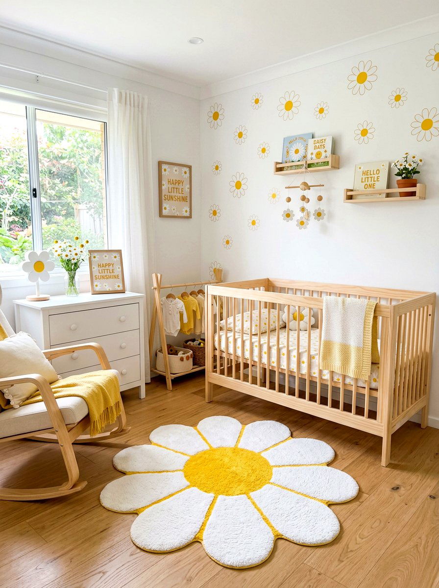 Daisy Nursery Style - 30 floral nursery ideas