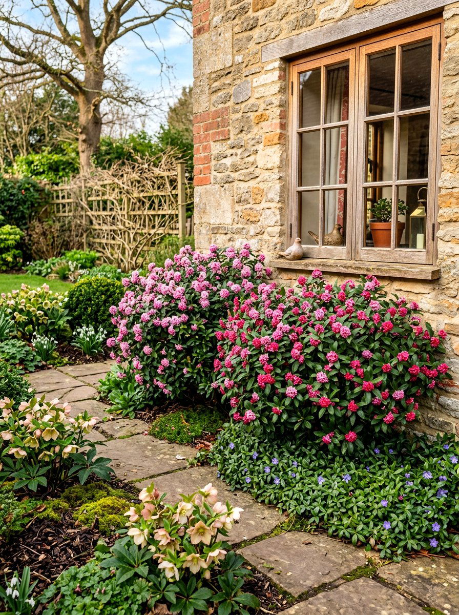Daphne Shrub Corner - 30 fragrance garden ideas
