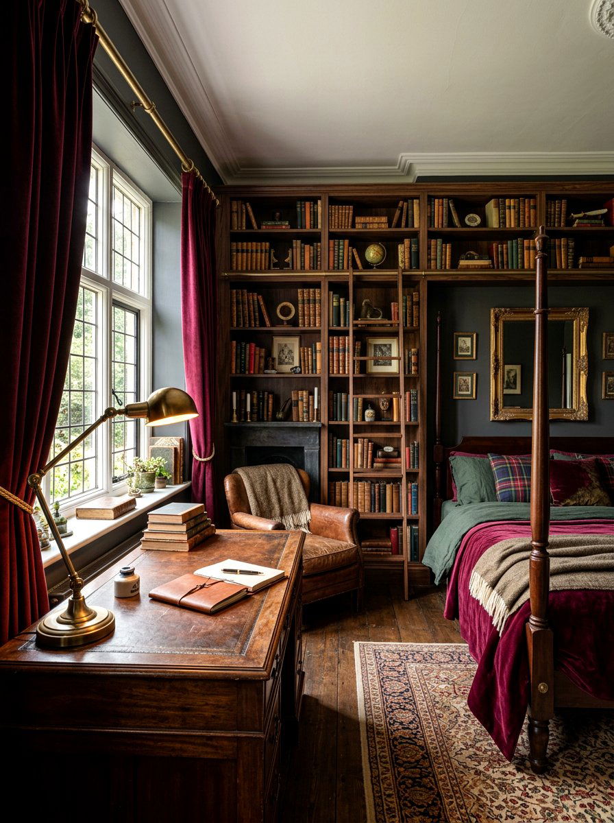 Dark Academia Bedroom - 30 teen bedroom ideas