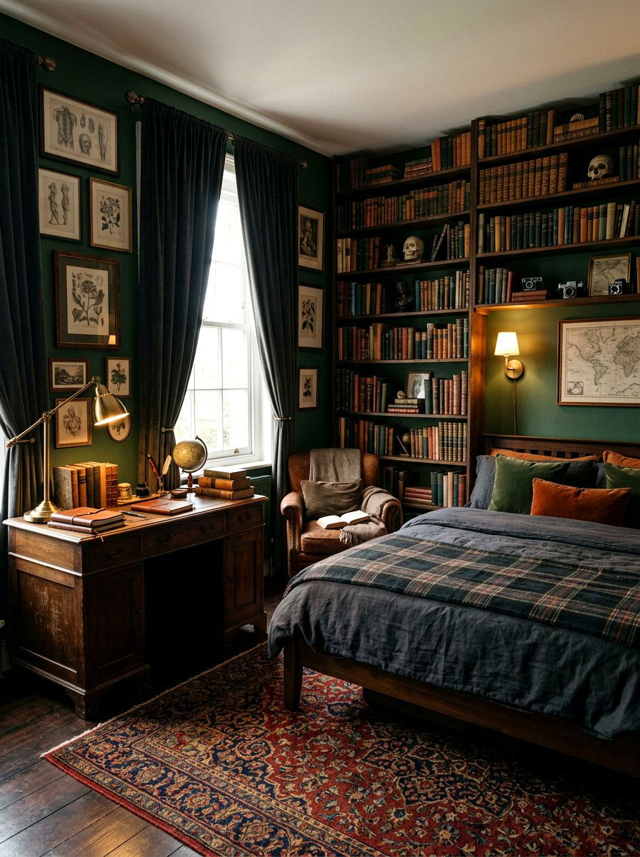 Dark Academia Bedroom - 30 tween aesthetic bedroom ideas