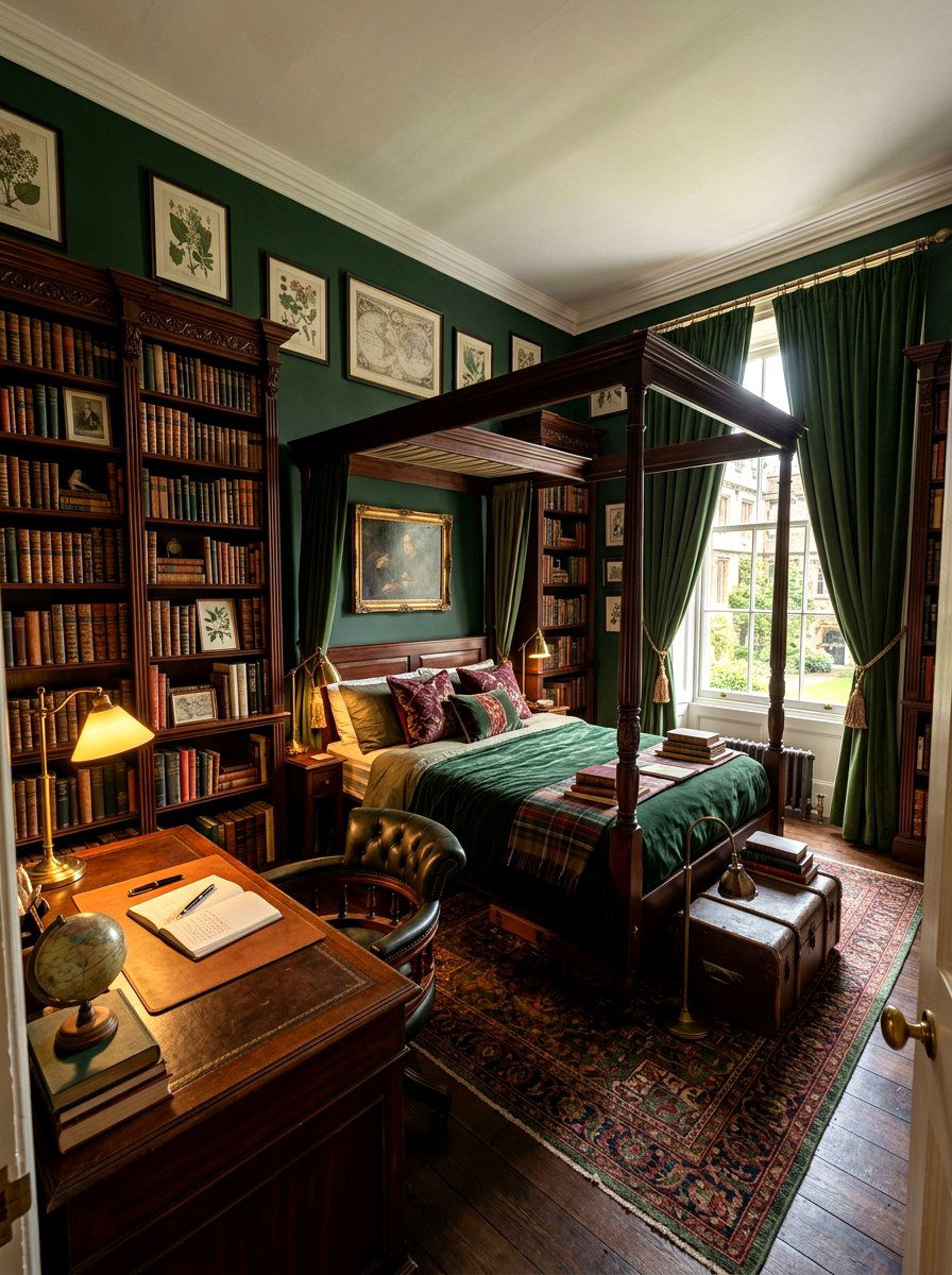 Dark Academia Bedroom Decor - 30 book trove bedroom ideas