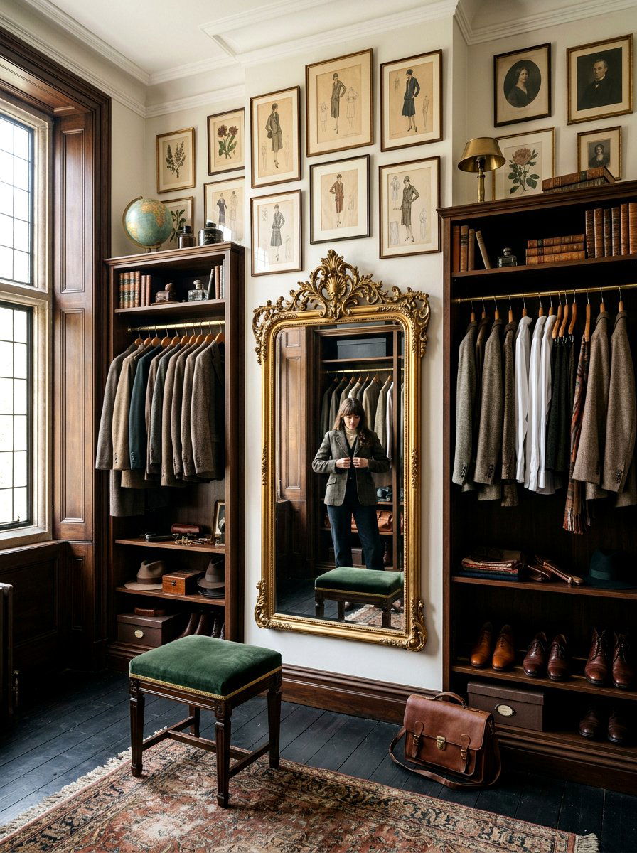 Dark Academia Closet - 30 dark academia room ideas