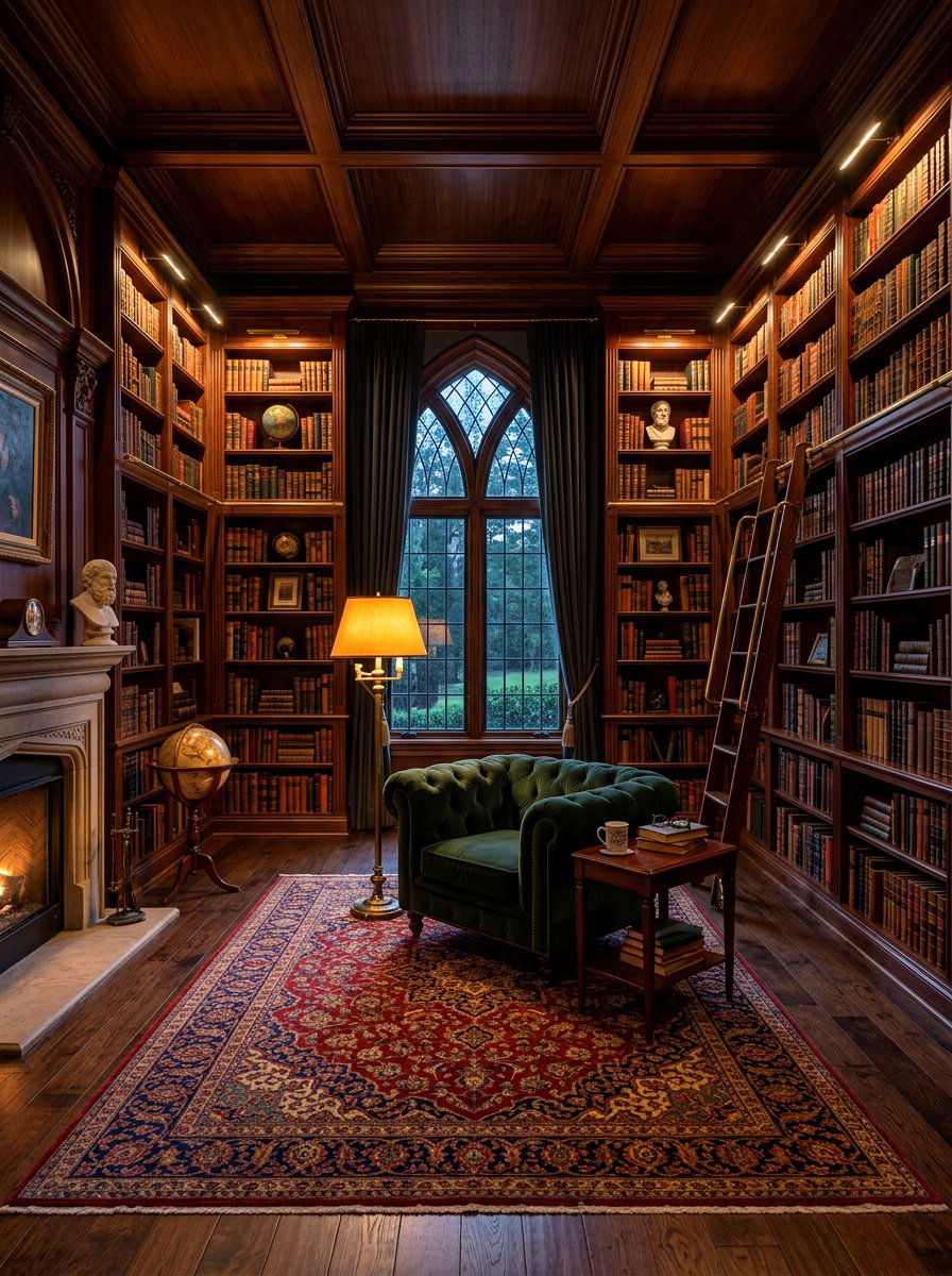 Dark Academia Home Library - 30 reading room ideas