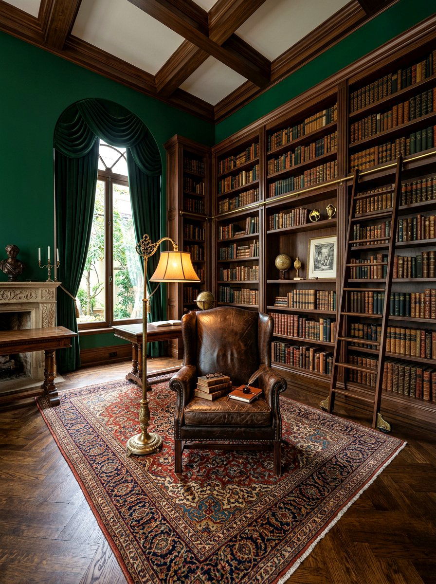 Dark Academia Library - 30 reading room aesthetic ideas