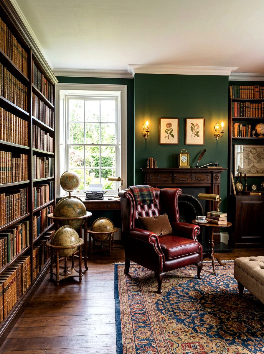 Dark Academia Living Room Decor - 30 moody library living room ideas