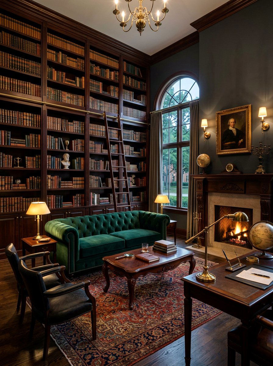 Dark Academia Living Room - 30 cozy living room ideas