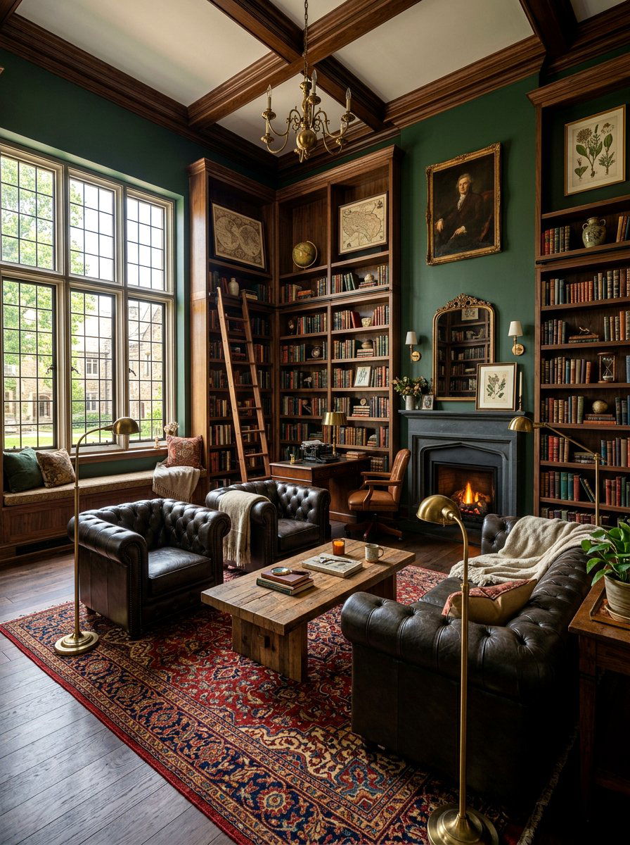 Dark Academia Open Concept Living - 30 open concept living room ideas