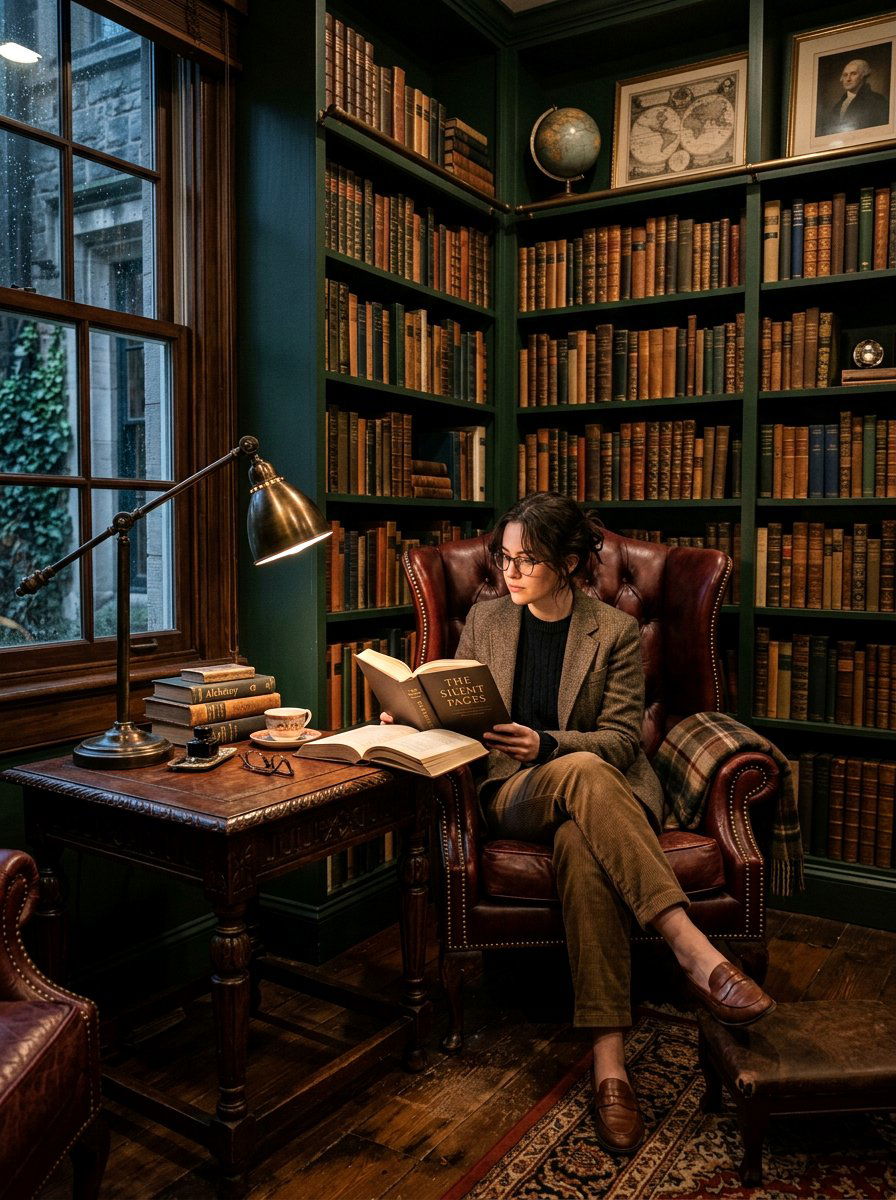 Dark Academia Reading Nook - 30 reading nook ideas