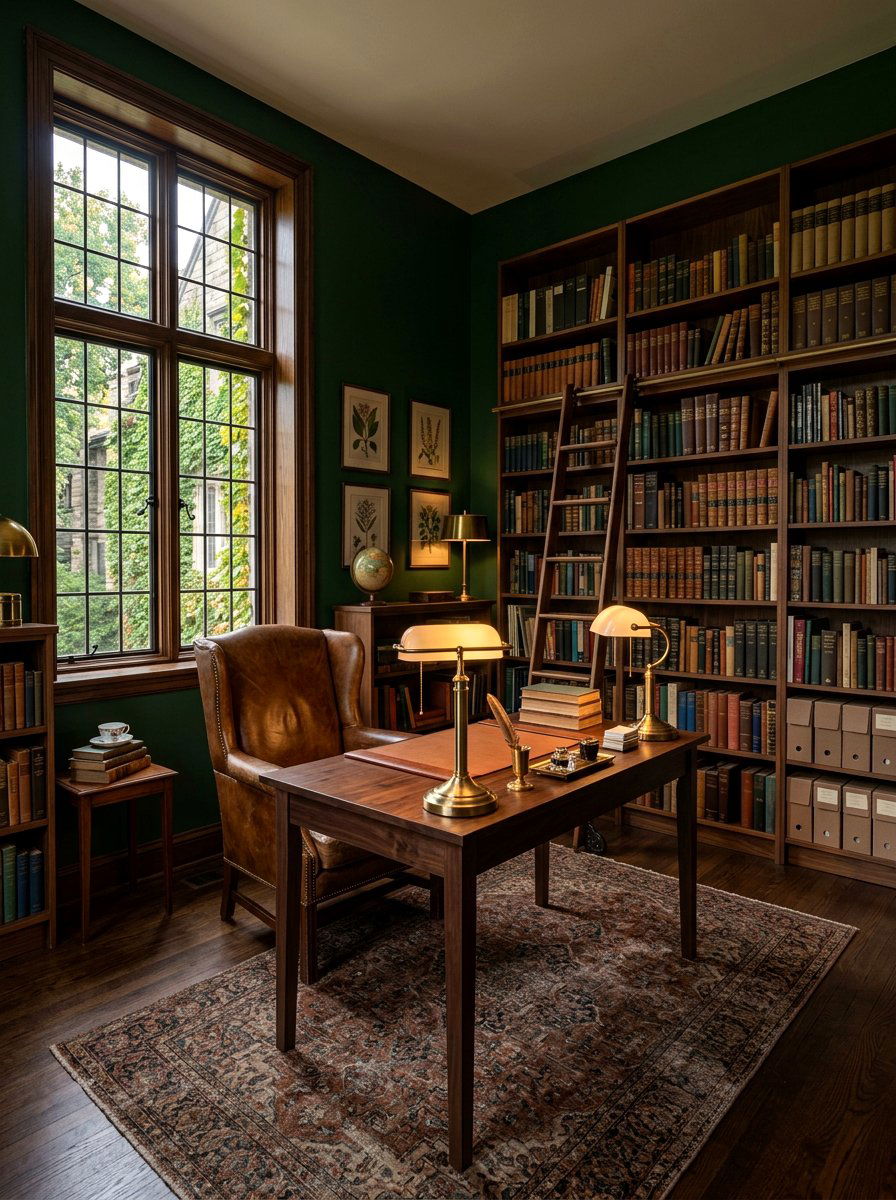 Dark Academia Study - 30 archive room office ideas