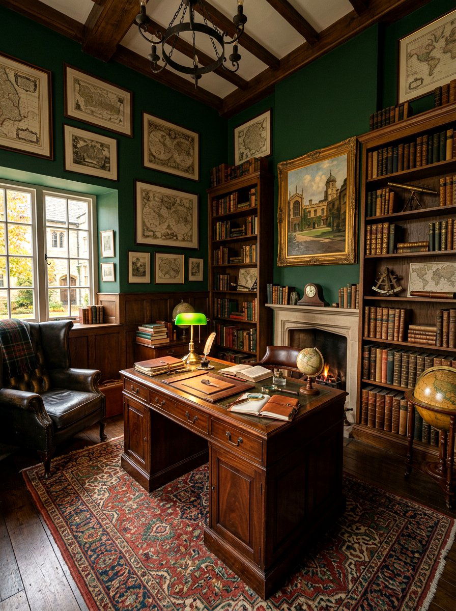 Dark Academia Study - 30 quiet work room ideas