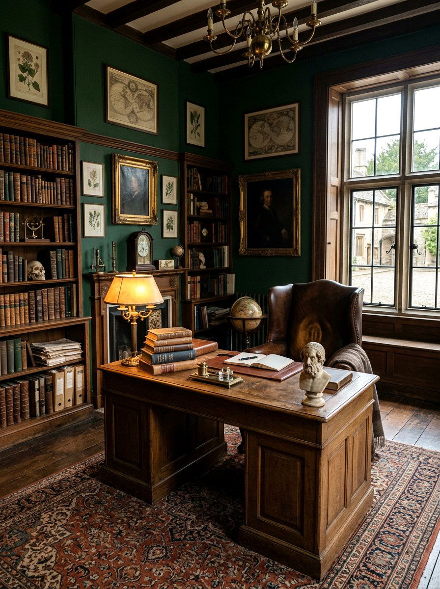 Dark Academia Study Room - 30 private study room ideas