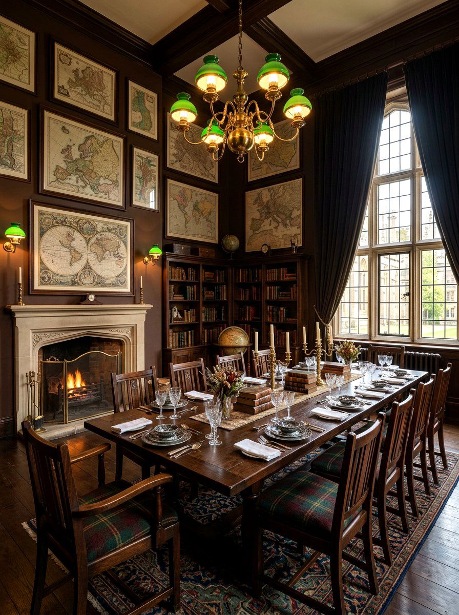 Dark Academy Dining Room - 30 old money dining room decor ideas