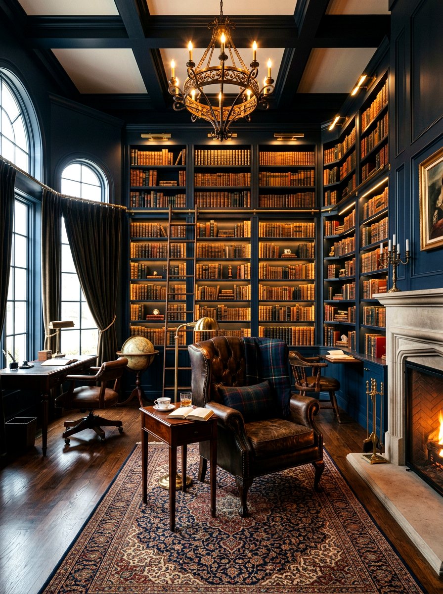 Dark Academy Great Room - 30 great room ideas