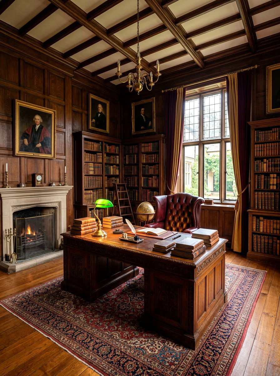 Dark Academy Reading Study - 30 reading corner ideas