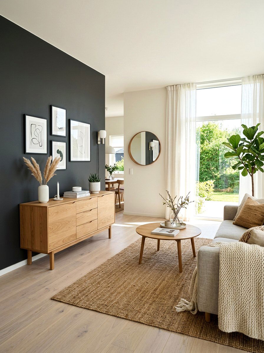 Dark Accent Room - 30 Scandinavian home ideas