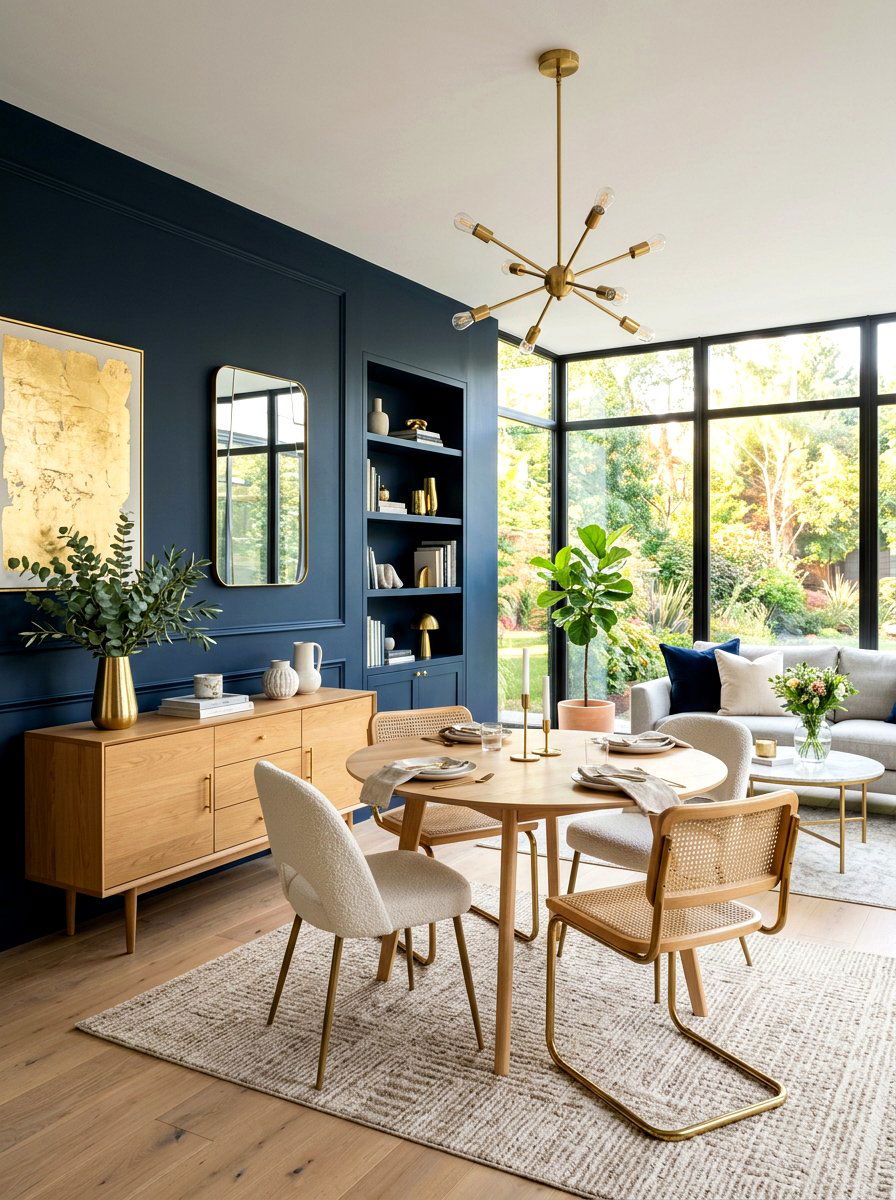 Dark Accent Wall Morning Room - 30 morning room ideas