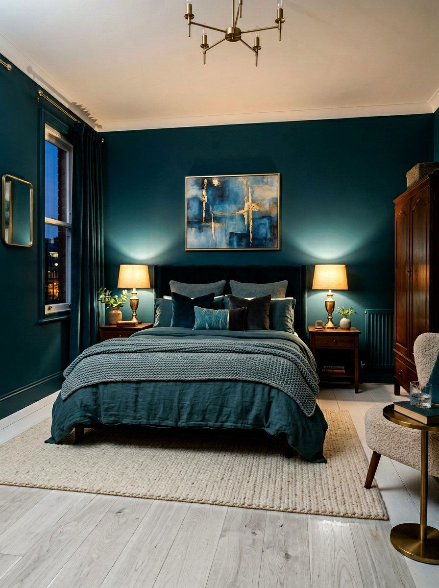 Dark Aqua Bedroom - 30 aqua bedroom ideas