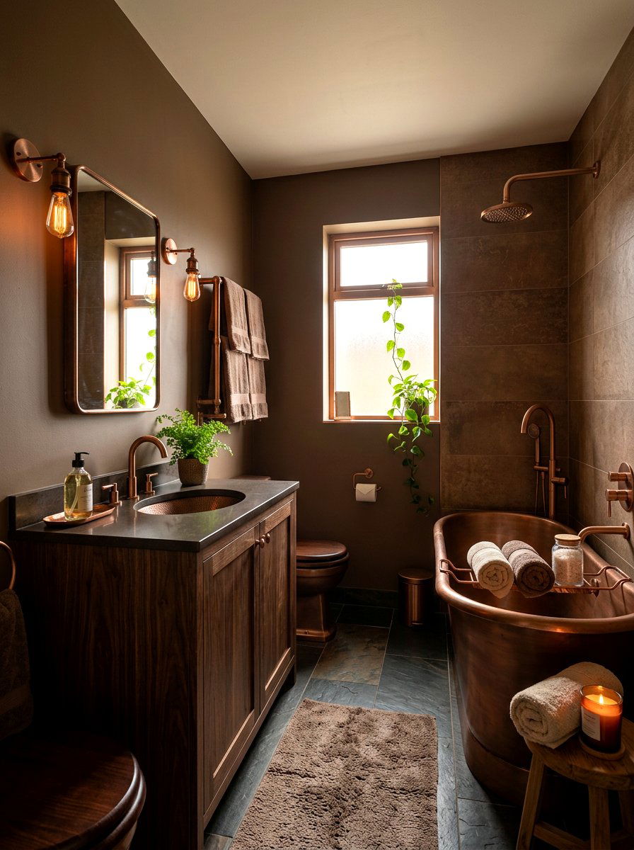 Dark Beige Bathroom - 30 beige bathroom ideas