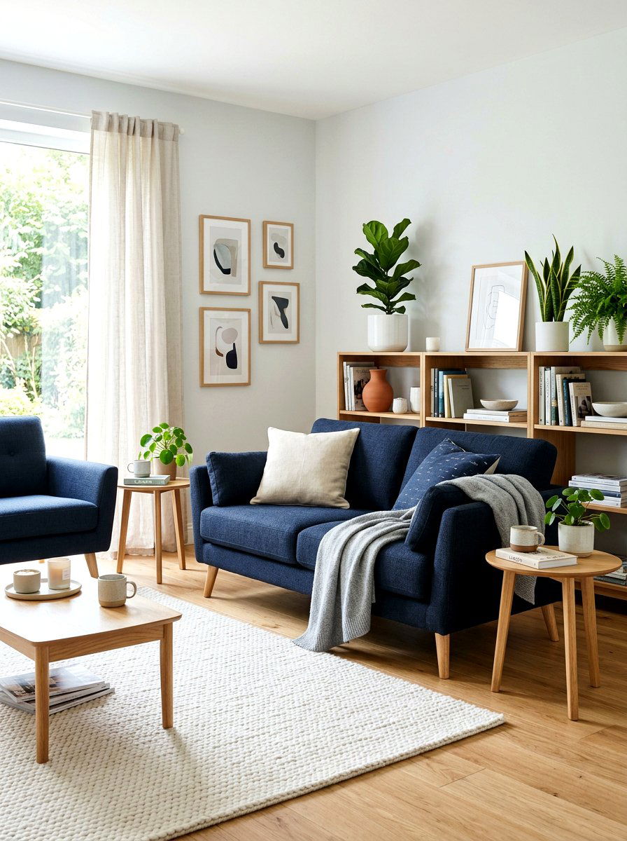 Dark Blue Scandi Style Furniture - 30 ink blue lounge ideas