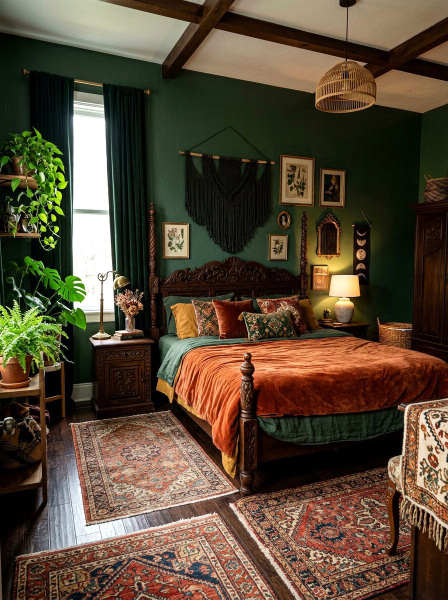 Dark Boho Bedroom - 30 sophisticated bedroom decor ideas