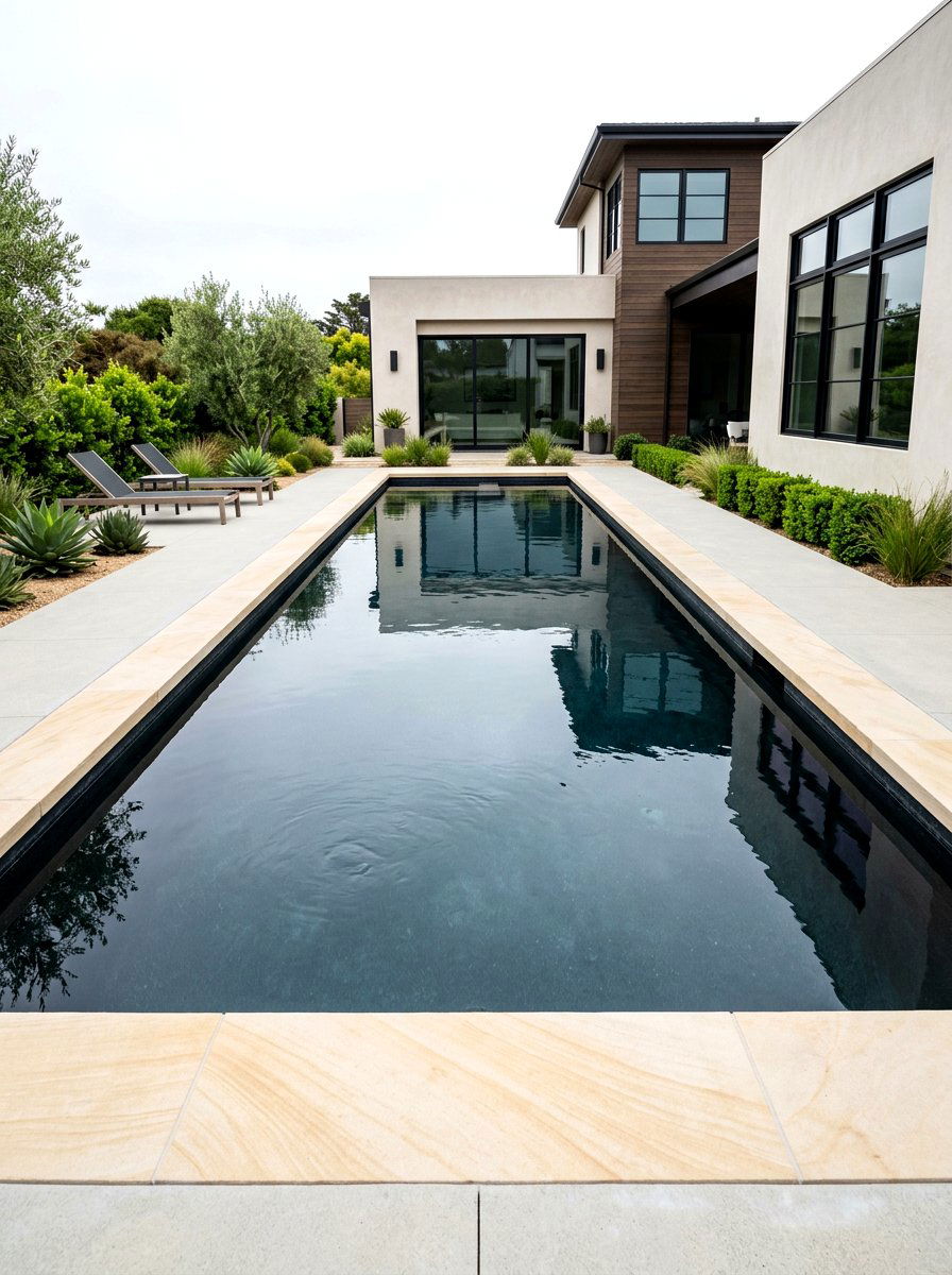 Dark Bottom Pool - 30 backyard pool ideas
