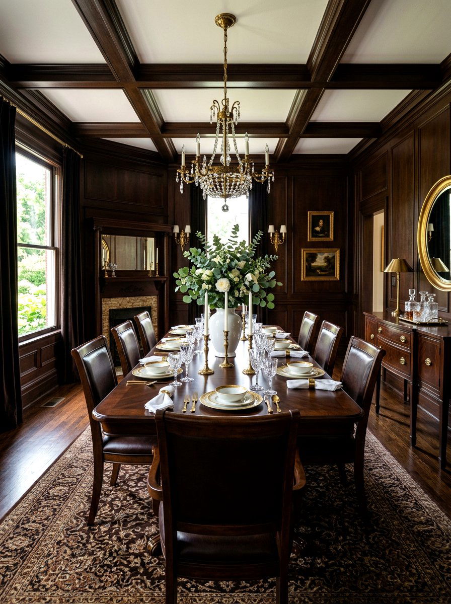 Dark Brown Dining Room - 30 saturated dining room ideas