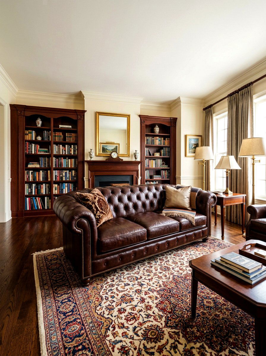 Dark Brown Leather Sofa Living Room - 30 brown sofa living room ideas