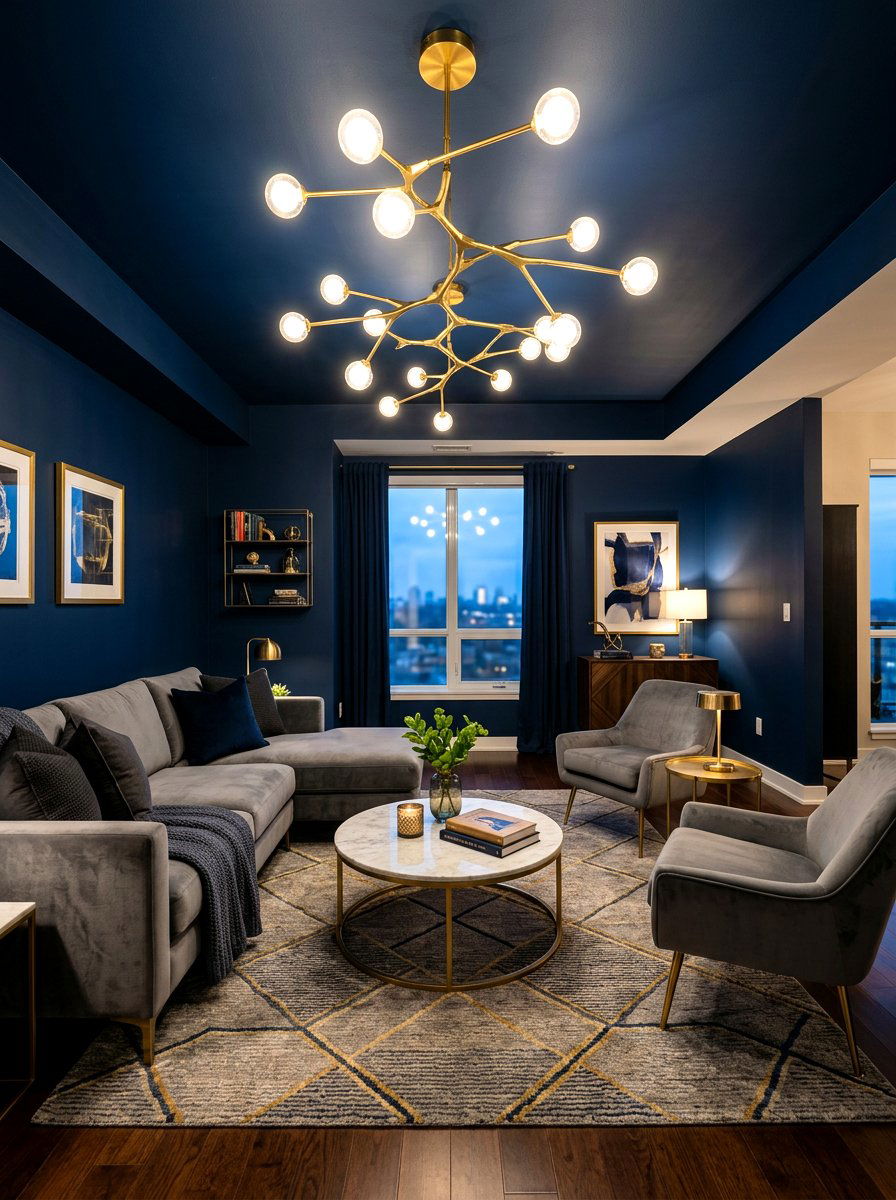 Dark Ceiling Lounge Room - 30 moody lounge room ideas
