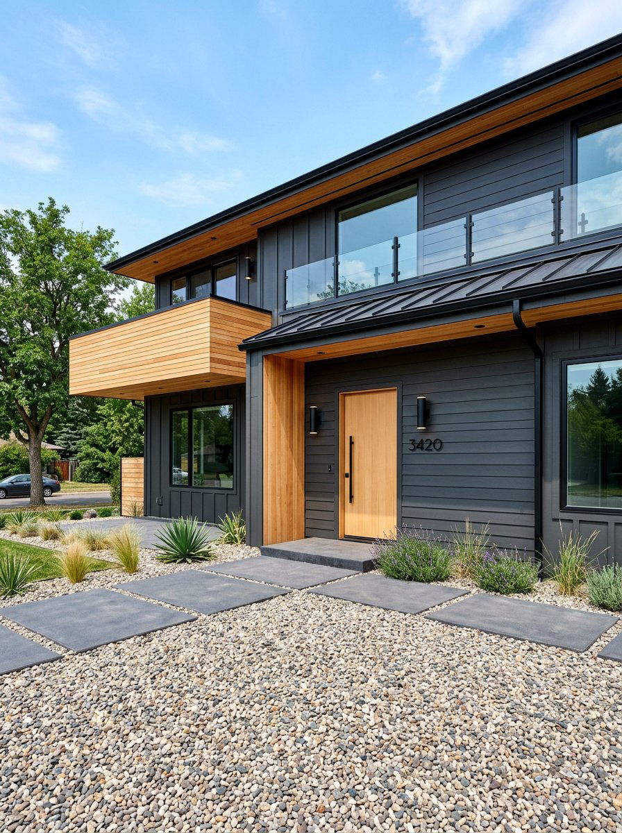 Dark Charcoal Exterior - 30 house facade ideas