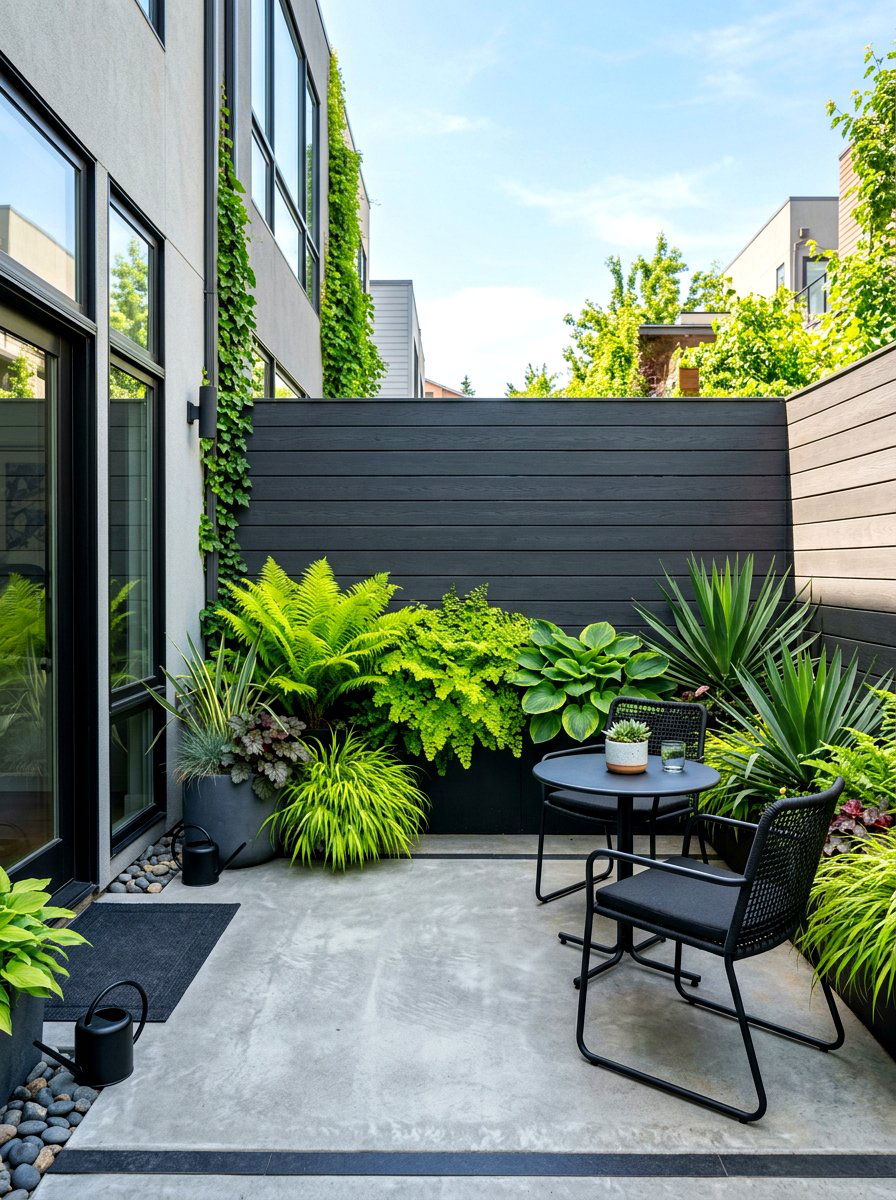Dark Charcoal Fence - 30 fence paint ideas