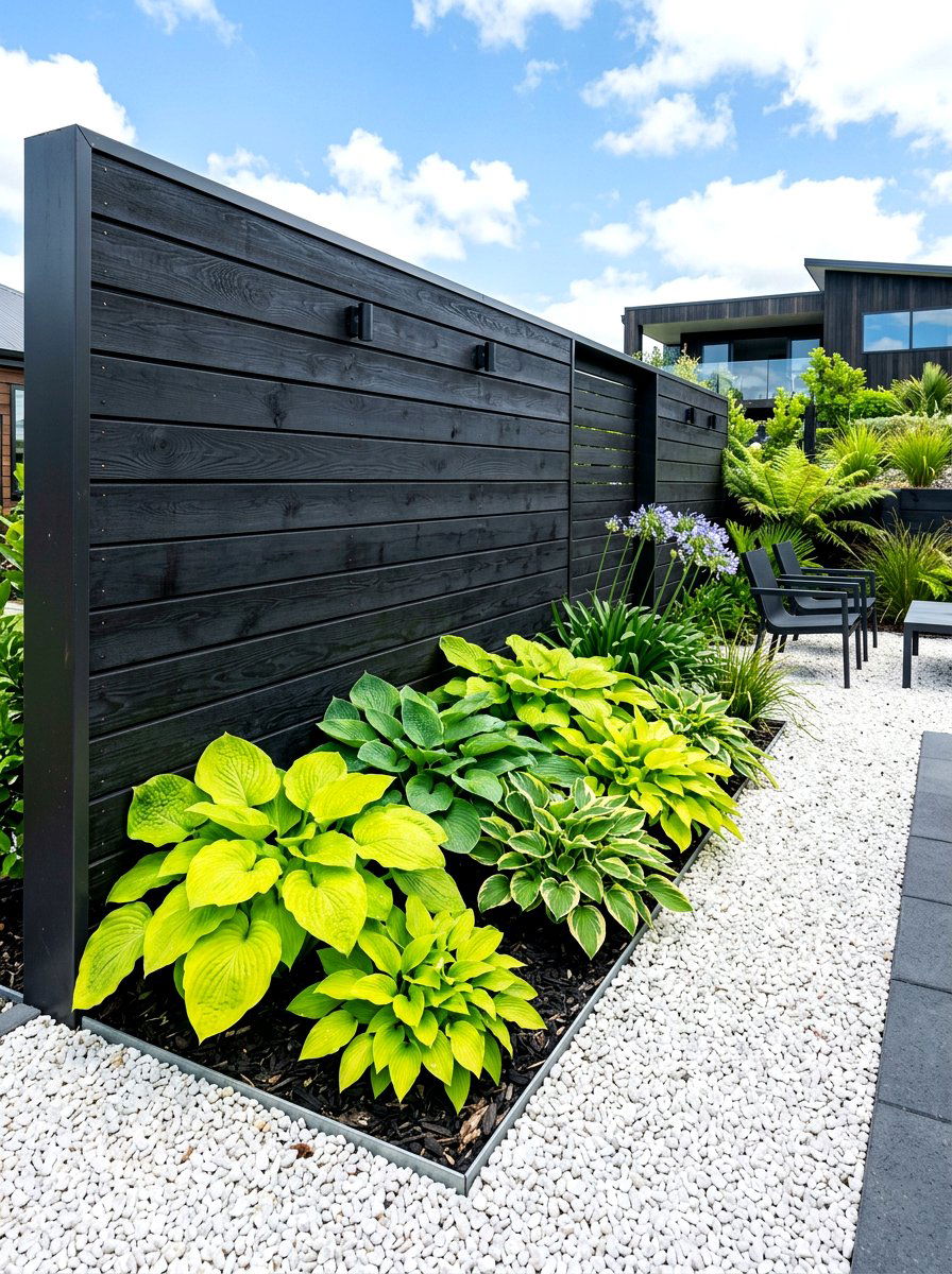 Dark Charcoal Timber - 30 backyard fence ideas