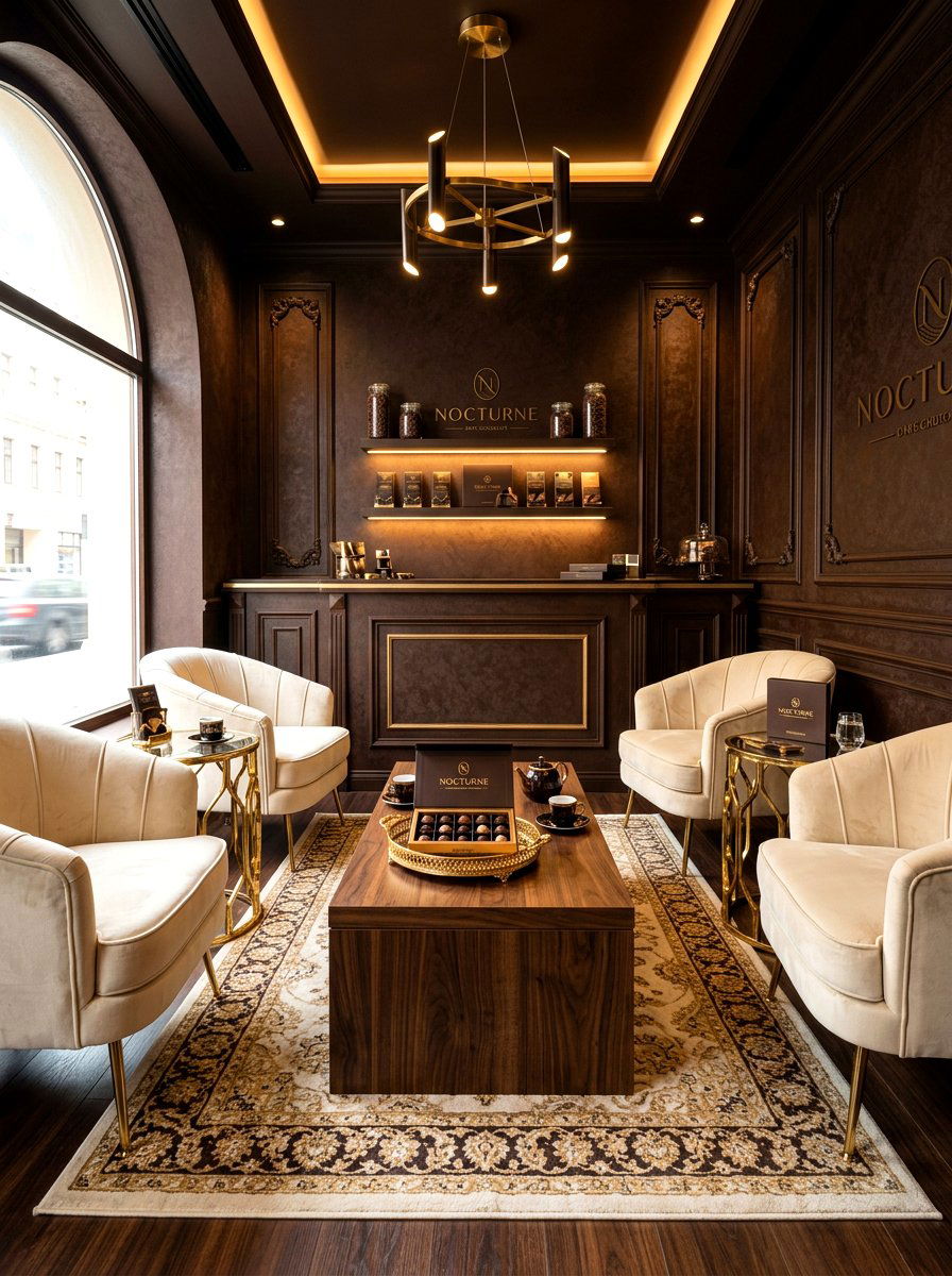 Dark Chocolate Small Lounge - 30 small room big color ideas