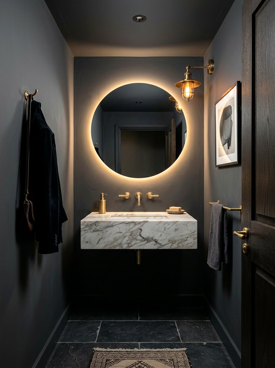 Dark Cloakroom Paint - 30 cloakroom ideas