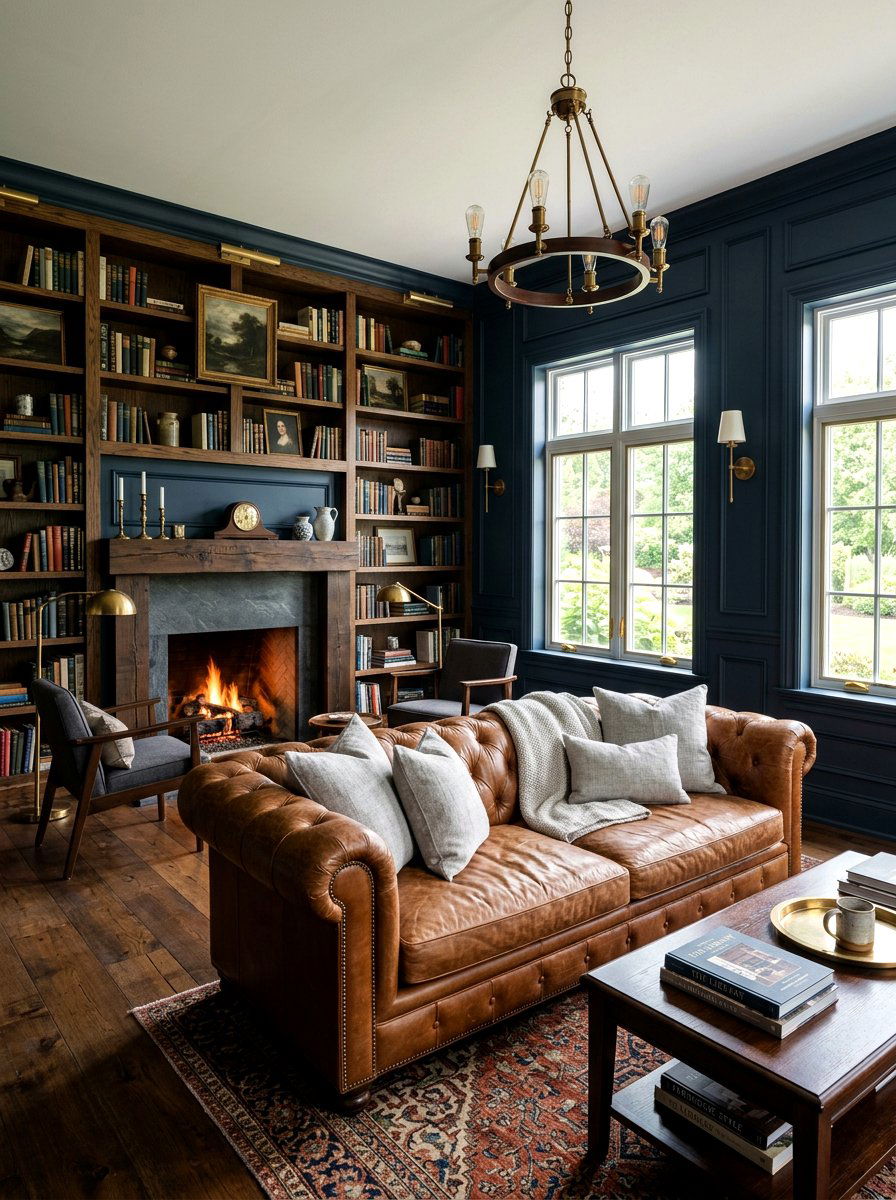 Dark Farmhouse Living Room - 30 farmhouse living room ideas