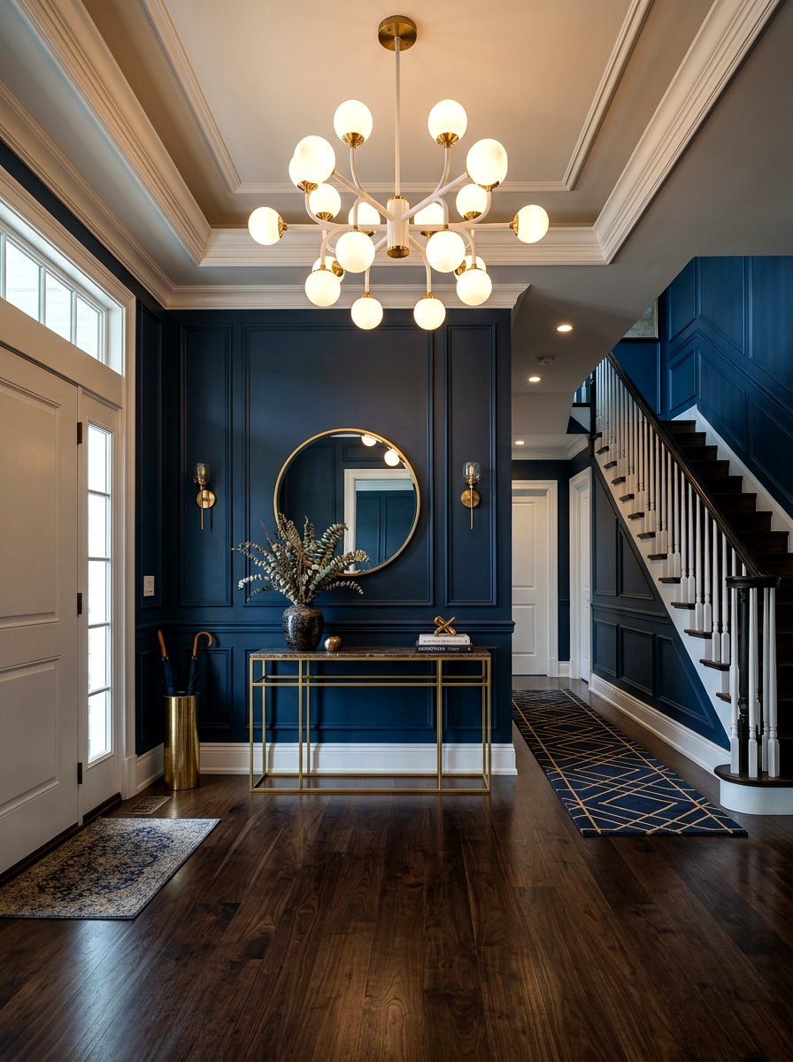 Dark Foyer Walls - 30 foyer ideas