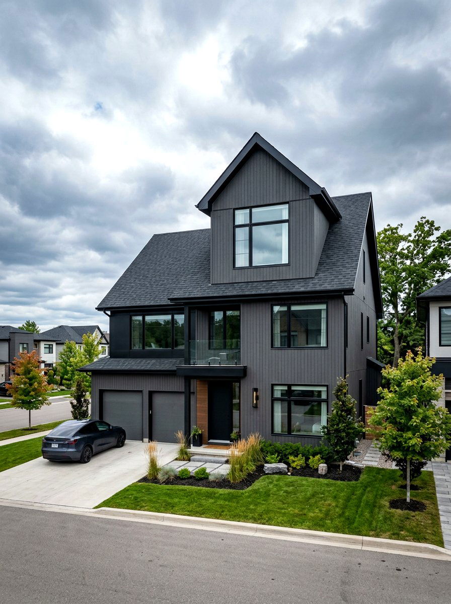 Dark Gray Dormer - 30 dormer curb appeal ideas