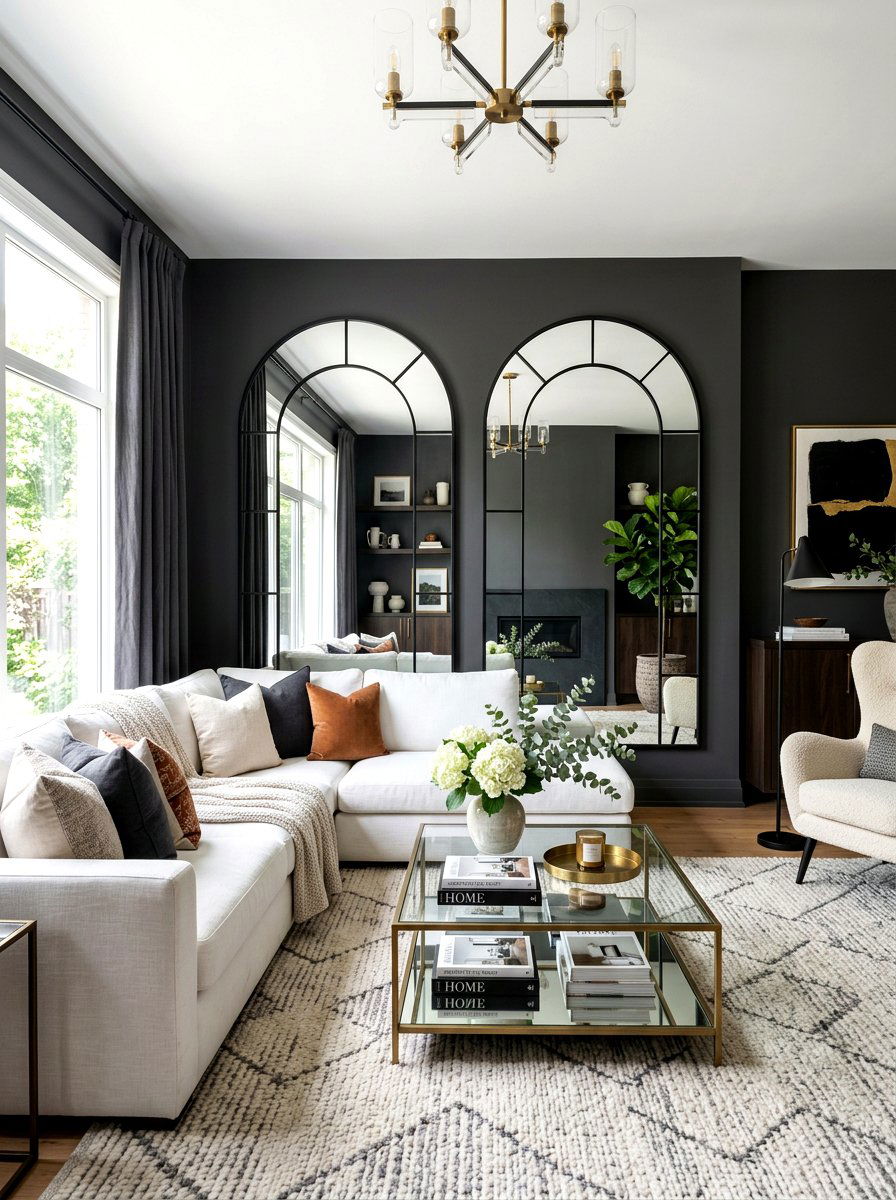 Dark Gray Living Room Walls - 30 gray living room ideas