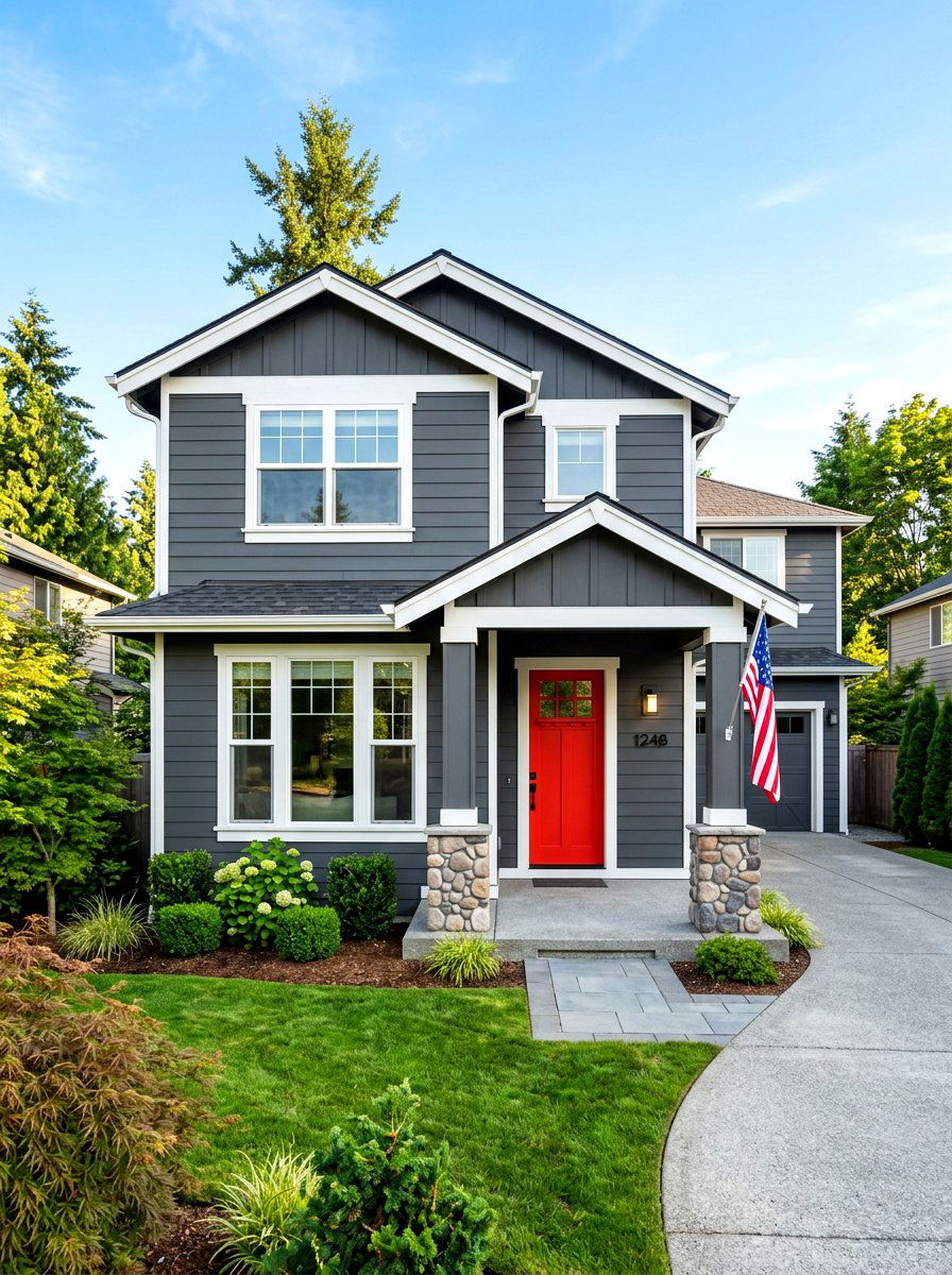 Dark Gray Siding - 30 craftsman exterior ideas