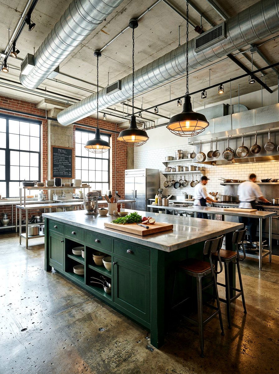 Dark Green Kitchen Island Stainless Steel - 30 dark green kitchen island ideas