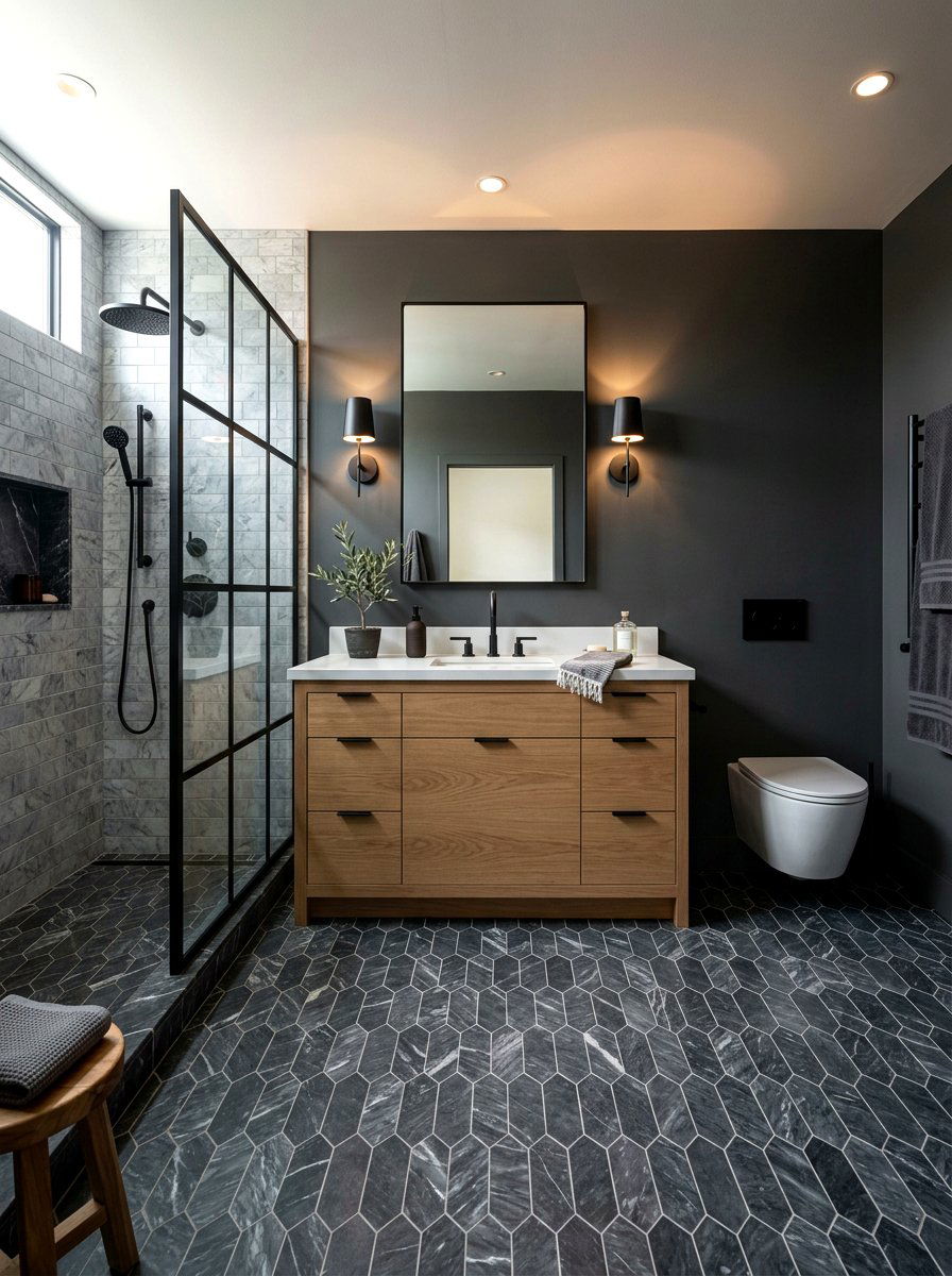 30 Marble Mosaic Bathroom Ideas for Stunning Tile Detail