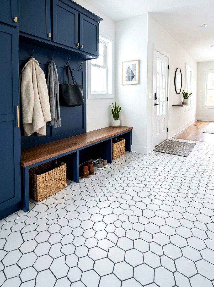 Dark Grout Tile For Mudrooms - 30 pet friendly mudroom ideas